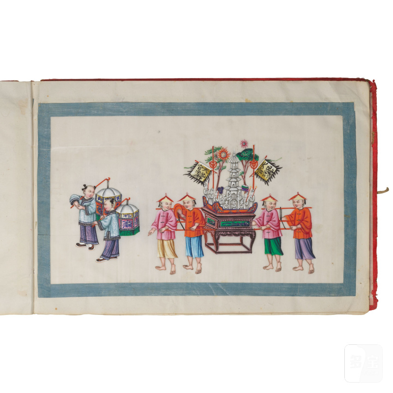 中國畫家 十九世紀 遊行圖冊頁十二開 設色紙本 | CHINESE ARTIST (19TH CENTURY) - 图24